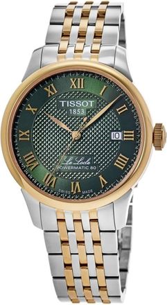 Tissot Le Locle Automatic Green Dial Two-Tone Yellow Gold PVD Steel Mens Watch T006.407.22.093.00