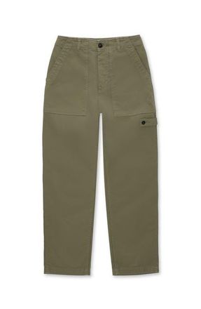 Fortela Military Style Fatigue Trousers in Green at Nordstrom, Size 26 32 Eu