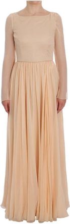 Dolce & Gabbana Maxi Kleedjes - Dames - Avondkleed - Beige - S - Kleedjes