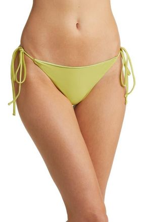 House of CB Santorini Side Tie Bikini Bottoms in Olive at Nordstrom, Size X-Large