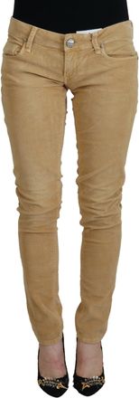 Acht Cotton Corduroy Low Waist Women Casual Womens Jeans