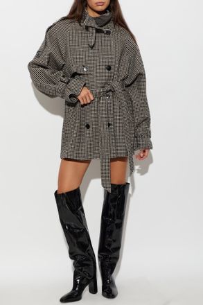 Gestuz Gzavic Midi Coat With Belt, Womens, Brown