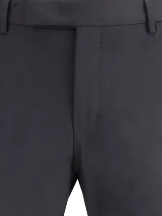 Pantaloni Torino Mens Trousers Dieci Black Virgin Wool Fleece (ovis Aries)
