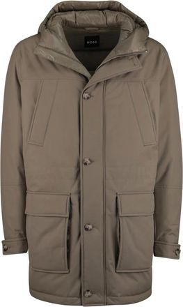 HUGO BOSS Jassen, Heren, Bruin, 7Xl, Winterjassen