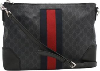 Gucci Pre-owned Vintage Schoudertas - Heren - Vintage Clutch - Zwart - ONE Size - Leer - Vintage