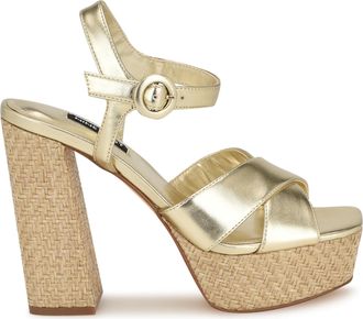 Nine West Womens Vallen3 In Platino M