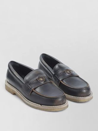Golden Goose jarry penny loafers round toe crepe sole