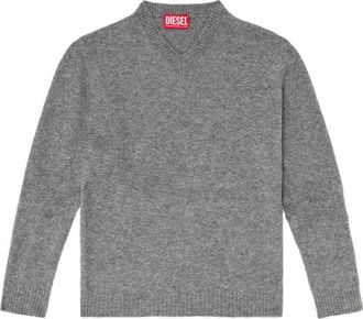 Diesel Silk and Nylon Blend Sweater with Crew Neck