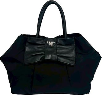 Prada Pre-owned Prada Tessuto Bow Handbag Ladies LFQXB5UNAVRW1LRU