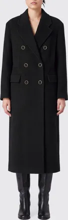 Pinko Cappotto lungo doppiopetto in misto lana con rever classici