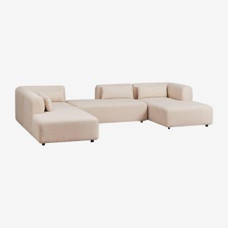 Sklum Sklum - Sof&aacute; Modular Chaise Longue Derecho De 4 Piezas Con Doble Div&aacute;n Fogler