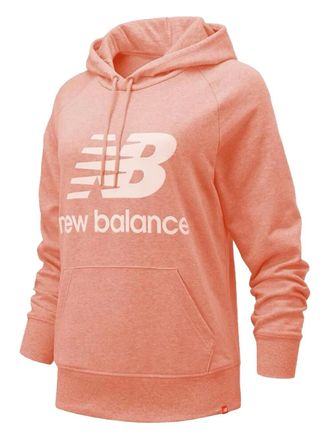 New Balance logo-print hoodie - Orange