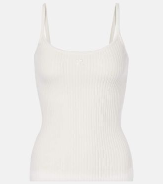 Courrèges Courrèges Reedition ribbed-knit top