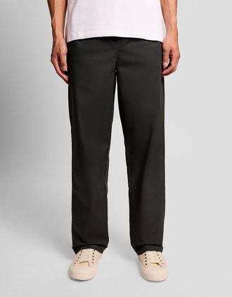 Lyle & Scott Lyle And Scott Mens Everyday Straight Leg Trousers - Black - Size: 35/34