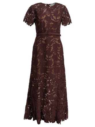 Self Portrait Selbstportr&auml;t-Midikleid aus Spitze