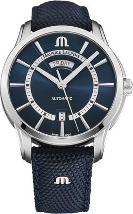 Maurice Lacroix Pontos Automatic Blue Dial Mens Watch PT6358-SS004-431-4