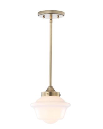 Jonathan Y Designs Jonathan Y Kurtz 7.2In Adjustable Drop Metal Glass Led Pendant