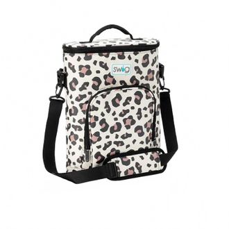 Swig Womens Sling Crossbody Cooler In Luxy Leopard
