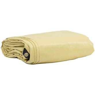 vidaXL Tarpaulin 650g / m&sup2; Beige 3 x 5 m Canvas with PVC Coating vidaXL