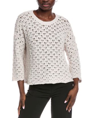 Eileen Fisher Fluff Cashmere-Blend Top
