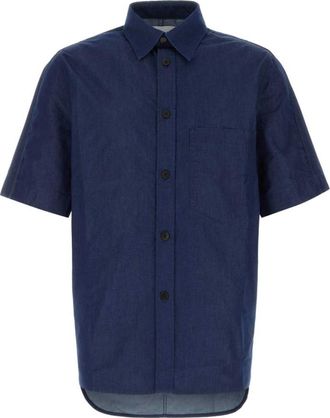Givenchy Navy Blue Solid Shirt