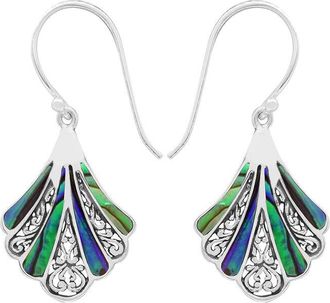 Samuel B. Silver Abalone Earrings