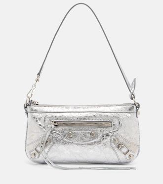 Balenciaga Le City metallic leather shoulder bag