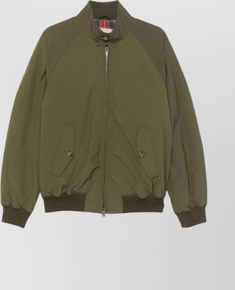 Baracuta padded jacket featuring stand-up collar