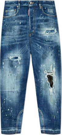 Dsquared2 Jeans Baby Carpented - Dames - Cropped Jeans - Blauw - XS - Katoen - Jeans