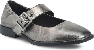 B&oslash;rn Millie Leather Mary Jane in Pewter Metallic at Nordstrom, Size 6.5