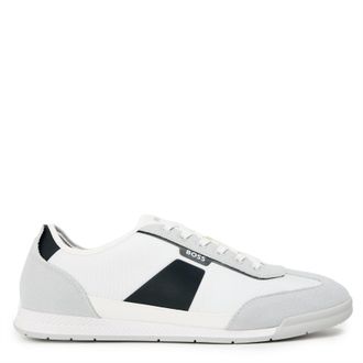 HUGO BOSS Mens Nitan Lowp Nymith 10271652 01 Low Top Trainers in Open White - Size UK 12