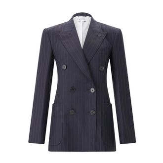 Givenchy Pinstripe Double-Breasted Blazer - female - Givenchy - Blazers - Blue - 2XS - Jackets