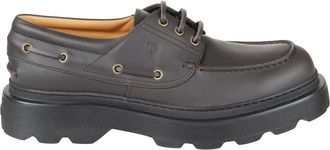 Tod's Boat Shoe - male - Tods - Boat Shoes - Brown - 7 1/2 UK - Shoes