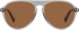 Polaroid PLD 6225/S Polarized KB7/HE Mens Sunglasses Grey Size 57