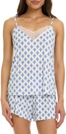 Flora Nikrooz Stacy 4-Piece Pajamas Set in Navy at Nordstrom Rack, Size X-Large