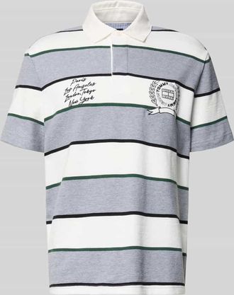 Tommy Jeans Regular Fit Poloshirt aus reiner Baumwolle in Hellgrau, Gr&ouml;&szlig;e XXL