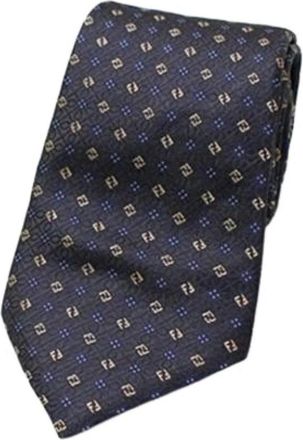Fendi Pre-owned Accessories, male, Blue, Size: ONE SIZE Pre-owned Cravat