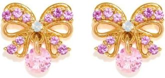 Girls Crew Love Knot Bow Stud Earrings in Gold at Nordstrom
