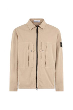 Stone Island S0298 ZIP OVERSHIRT Size: XXL, colour: BEIGE