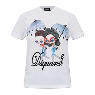 Dsquared2 Mujer, Camisetas, Blanco, Talla: M