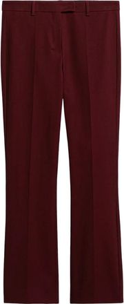Max Mara Broeken, Dames, Rood, L, Polyester, Wijd uitlopende polyester broek