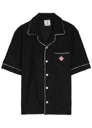 Casablanca Casablanca Logo-monogrammed Terry Shirt - Black - XL