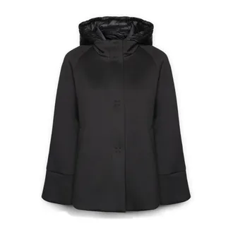 Elena Miro Jassen, Dames, Zwart, XL, Polyester, Scuba stof jas