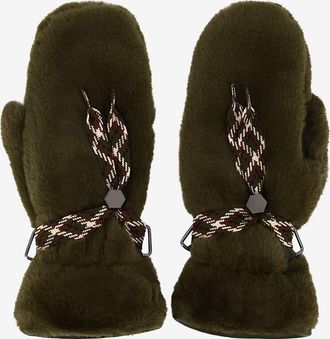 Restelli Guanti Fausthandschuhe aus Kunstpelz