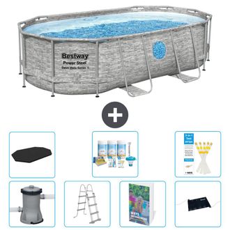 Bestway Piscina Bestway Power Steel Oval - 427x250x100 Cm - 8-piezas S632