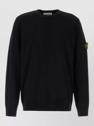 Stone Island wool crew neck sweater long sleeves ribbed