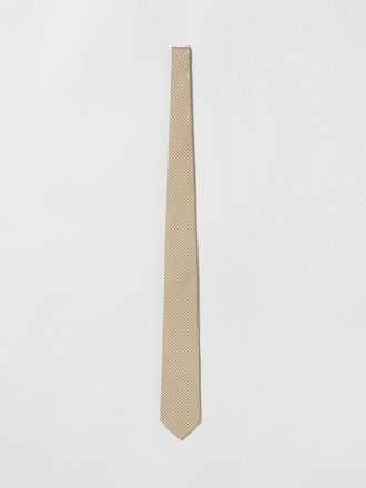 Ferragamo Cravatta Ferragamo in seta con stampa Gancini letter