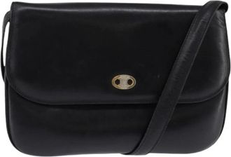 Celine Pre-owned Cross Body Bags, female, Black, Size: ONE SIZE Pre-owned Vintage Leather Cross Body Bag