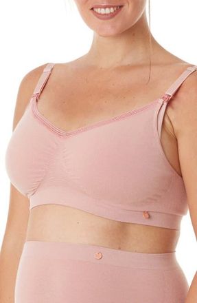 Cache Coeur Organic Maternity and nursing seamless bra in Dusty Rose at Nordstrom, Size X-Large