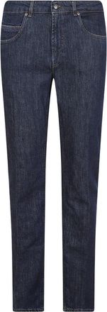 Fay Straight Jeans - Heren - Regular Fit Jeans - Blauw - W36 - Katoen - Jeans